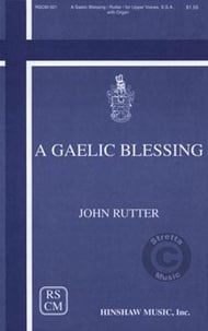 A Gaelic Blessing SATB choral sheet music cover Thumbnail